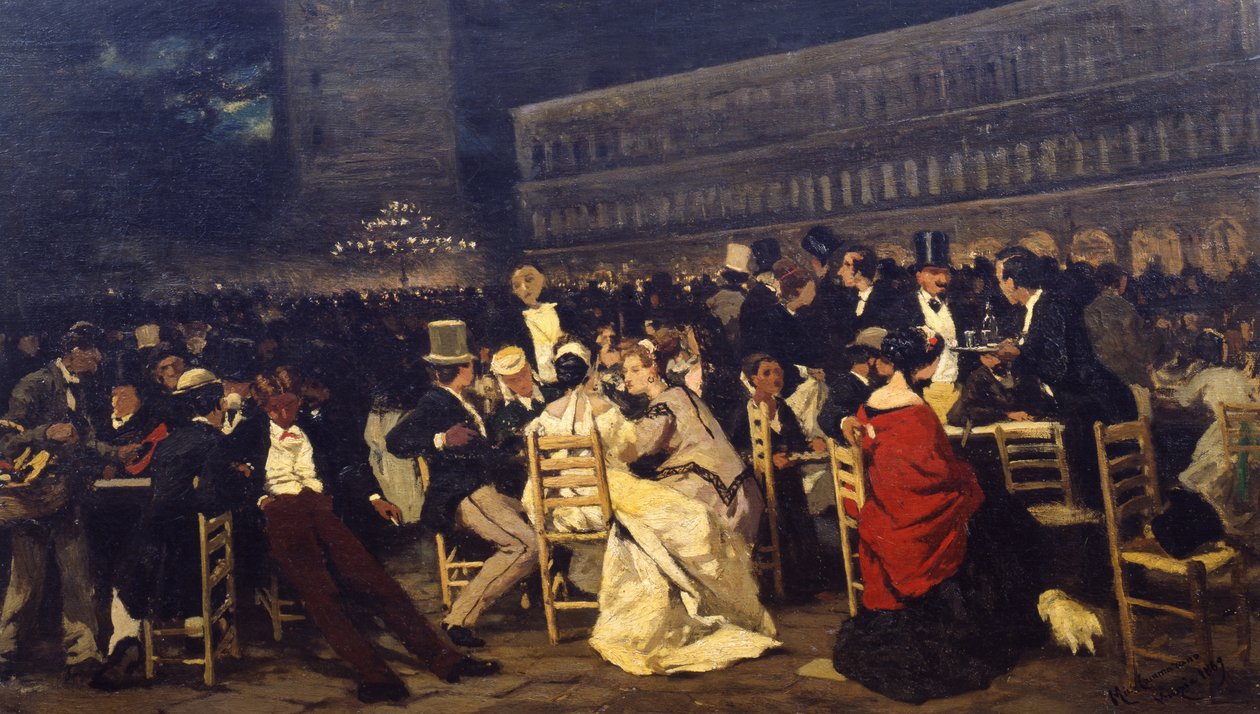 Piazza San Marco, 1869 od Michele Cammarano