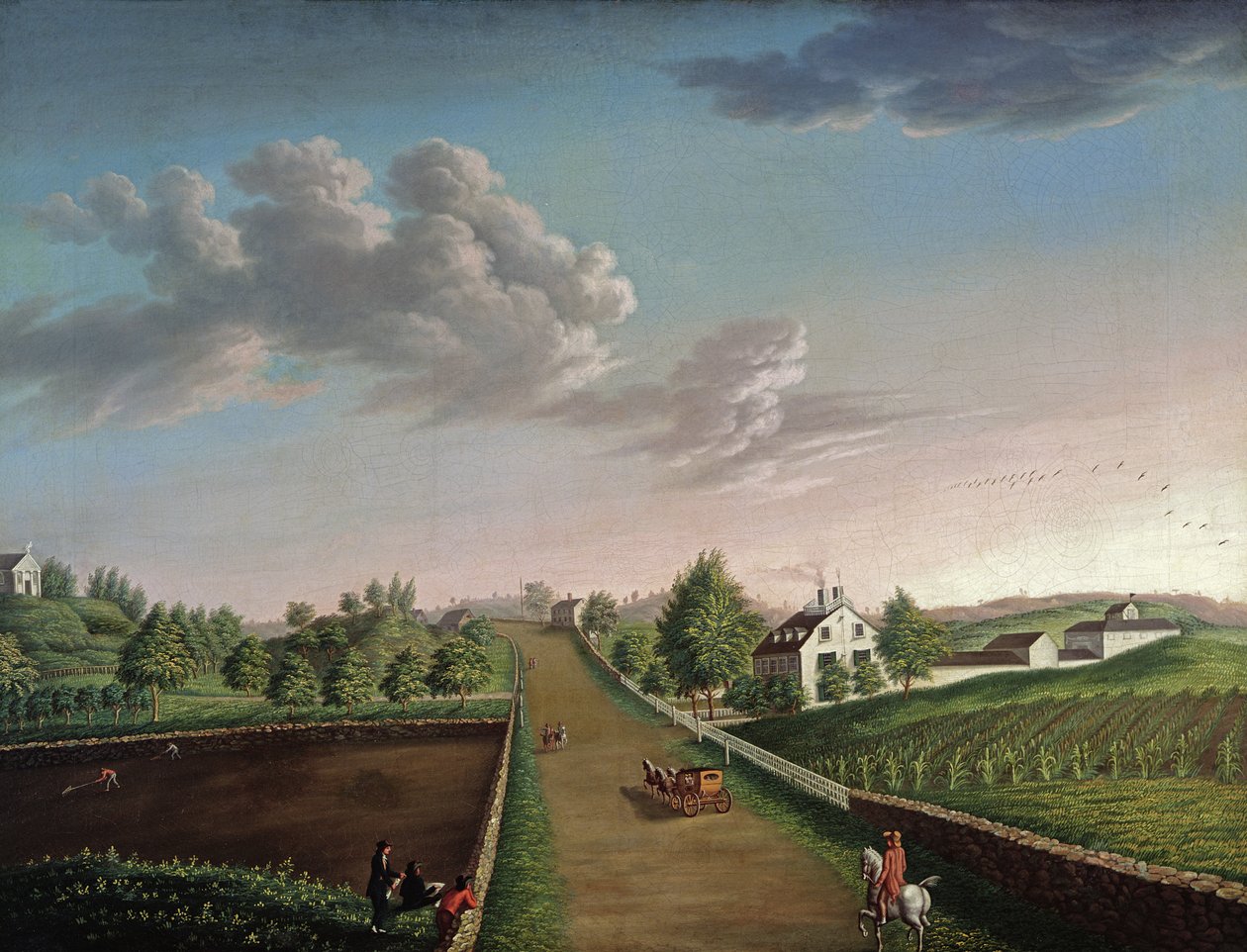 Ezekiel Hersey Derby Farm, kolem roku 1800 od Michele Felice Corne