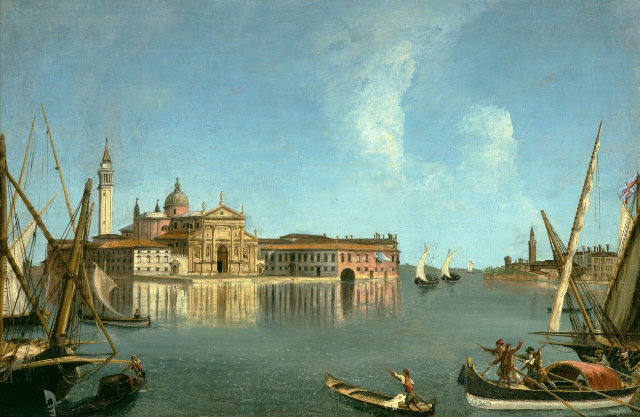 San Giorgio Maggiore přes Benátskou lagunu od Michele Marieschi