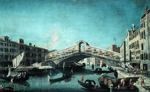 Most Rialto, Benátky od Michele Marieschi