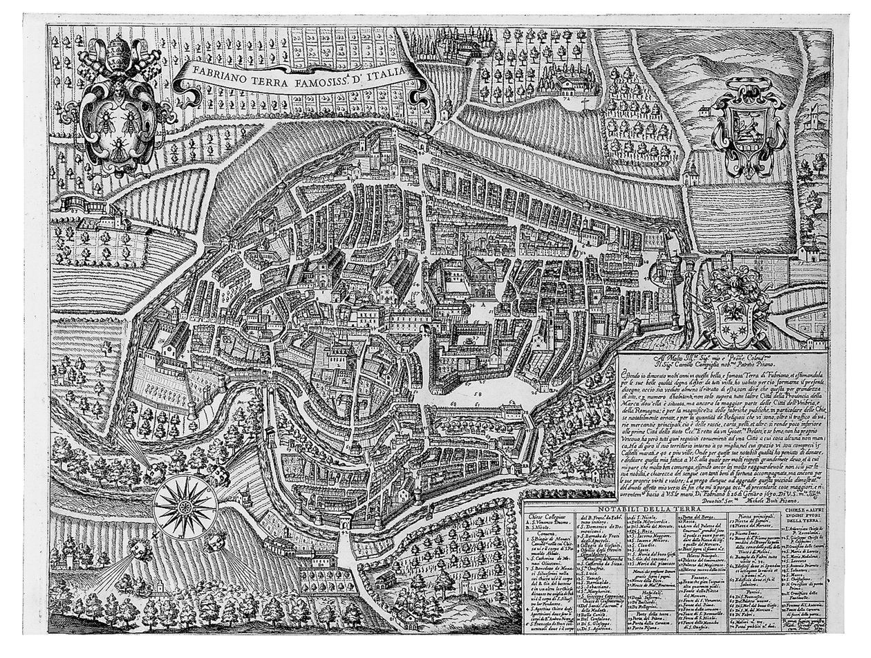 Fabriano Nejslavnější země Itálie, 1630 od Michele Buti