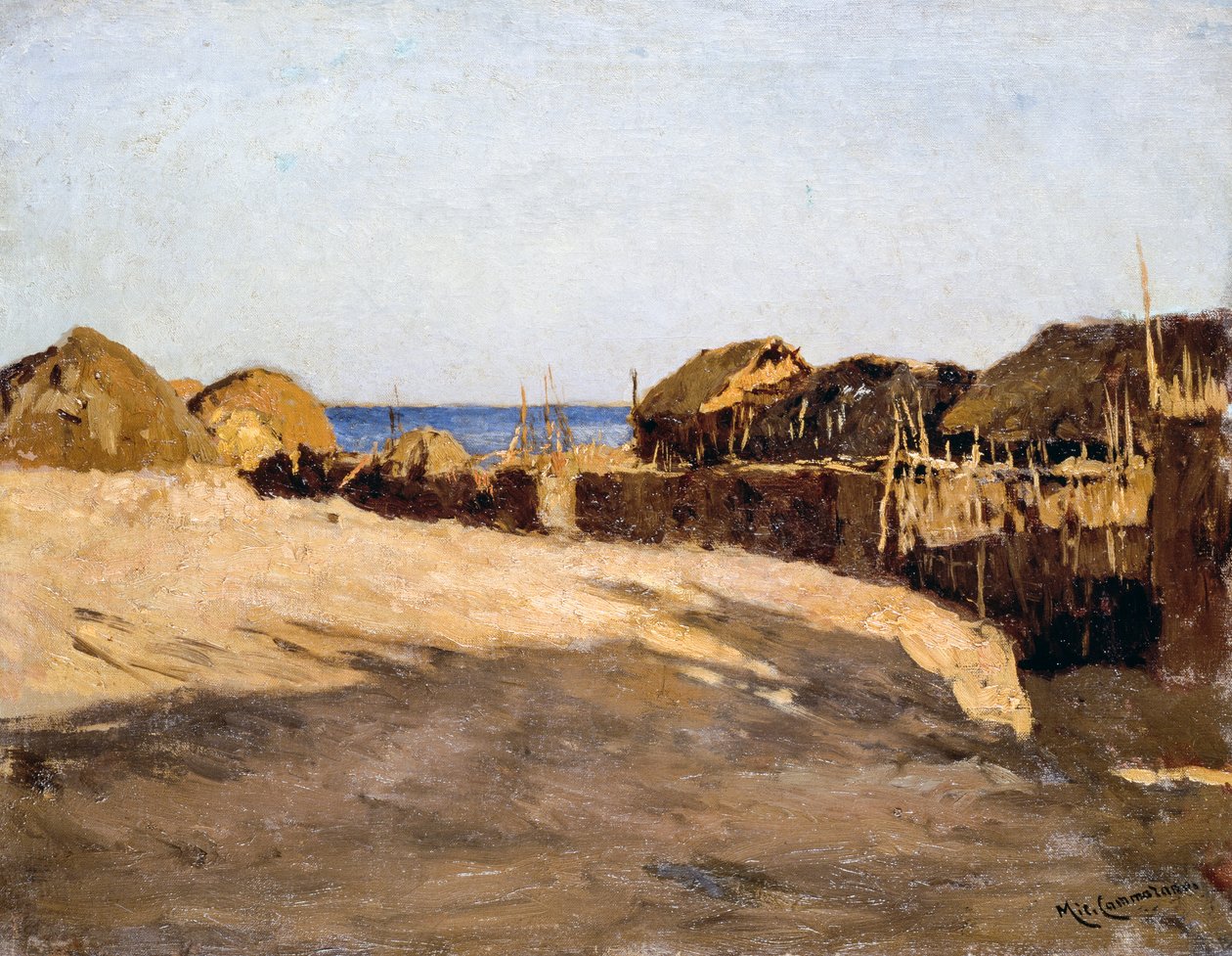 Eritrejská krajina, Michele Cammarano (1835-1920) od Michele Cammarano