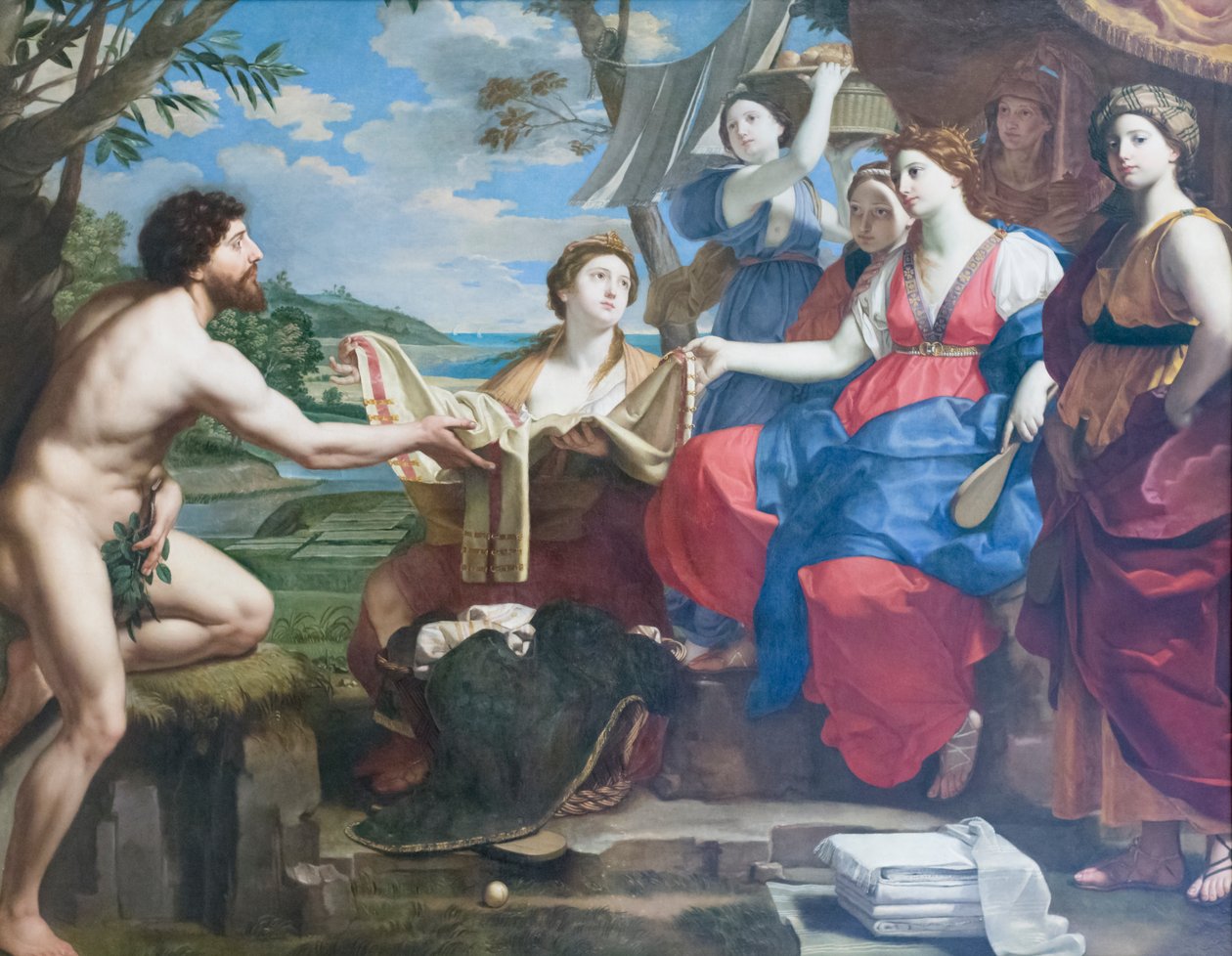 Ulysses a Nausicaa, po roce 1654, Michele Desubleo (olej na plátně) od Michele Desubleo