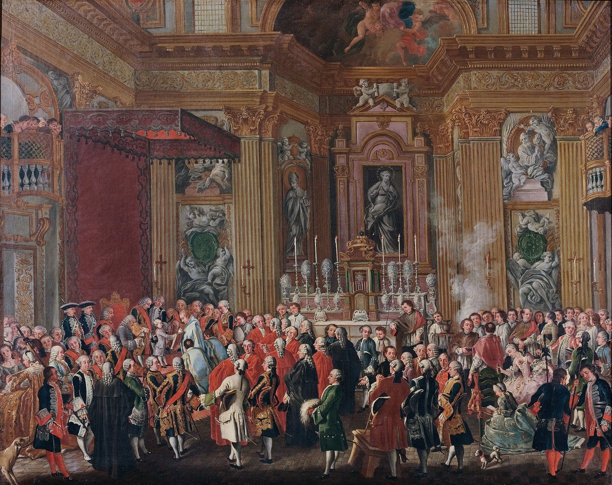 "Ferdinand IV. složil přísahu jako neapolský král". od Michele Foschini