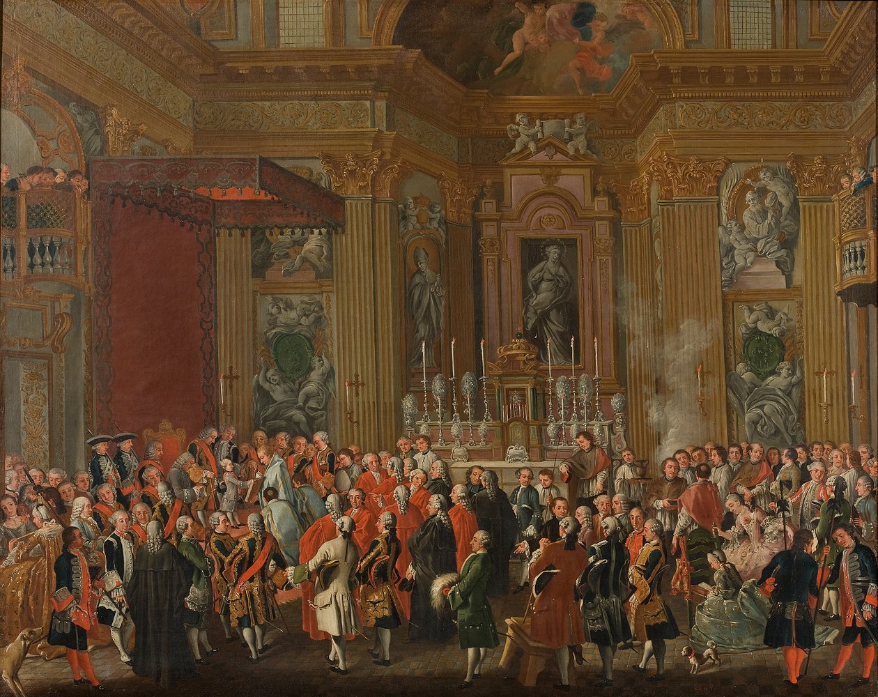 "Ferdinand IV. složil přísahu jako neapolský král". od Michele Foschini