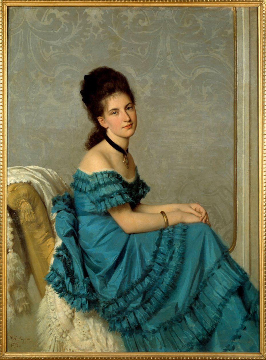 Portrét Adelaide Banti. Obraz Michela Gordigianiho (1830-1909) od Michele Giordigiani