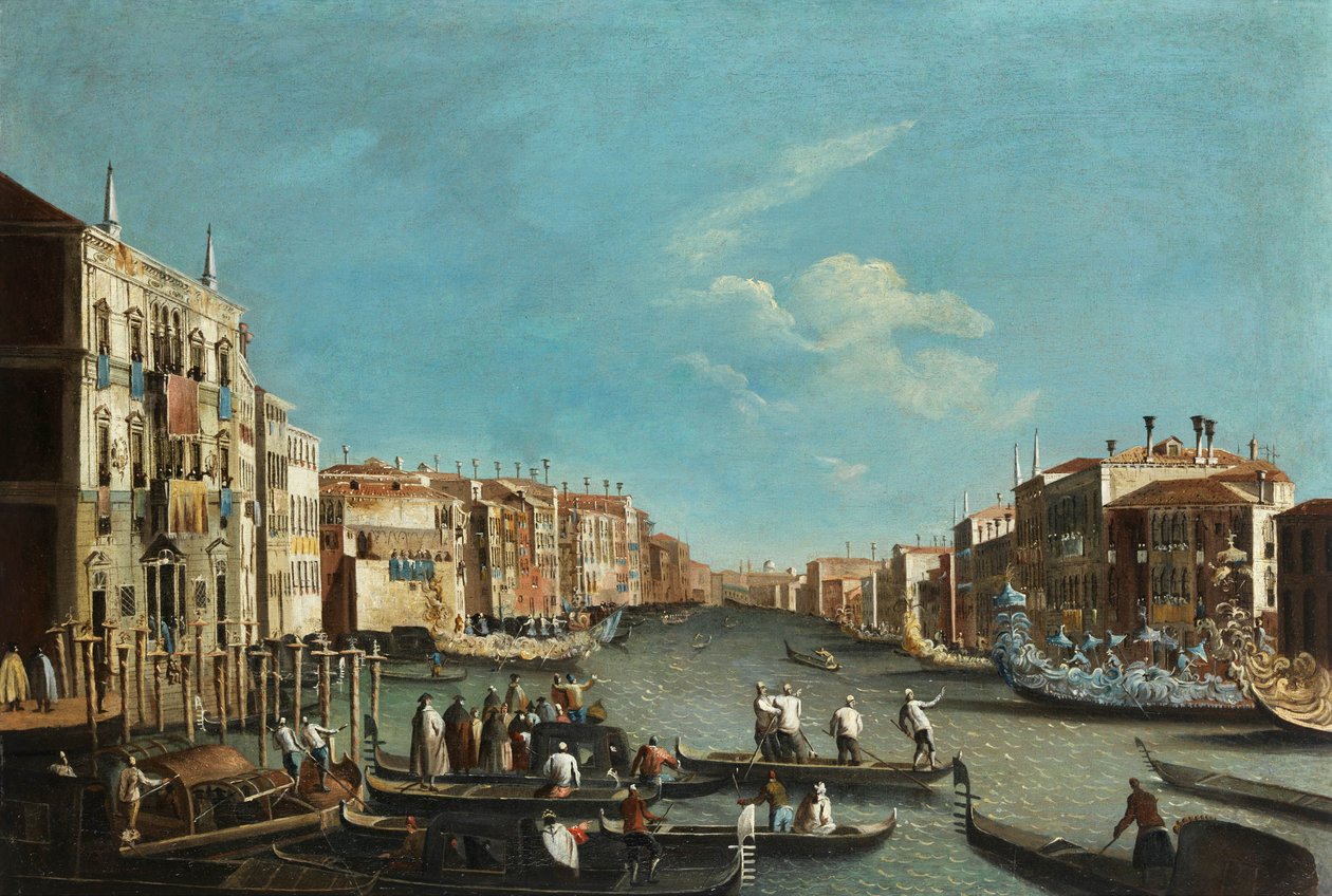 Festival Michele Marieschi na Canal Grande od Michele Marieschi
