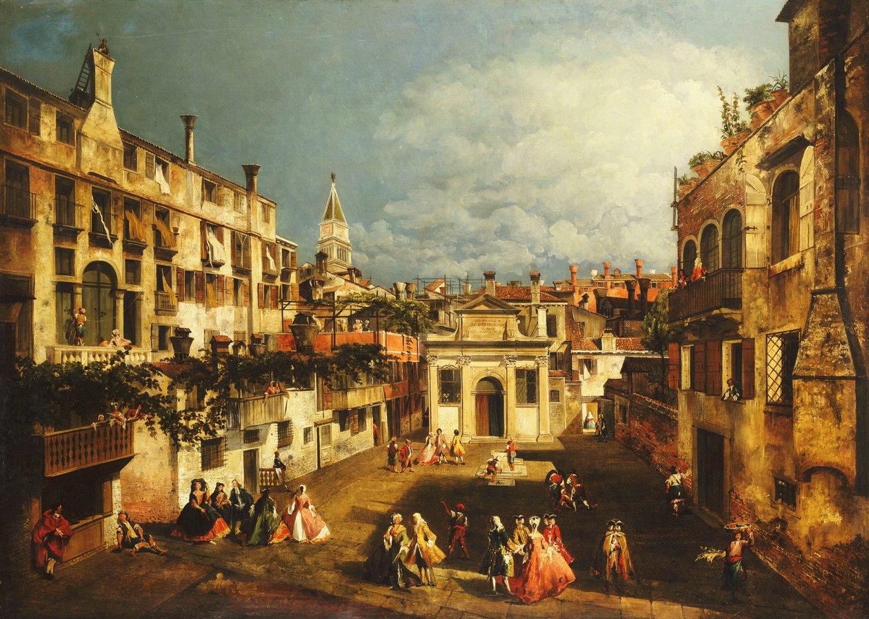 Campo San Gallo, Benátky, c.1740 od Michele Marieschi