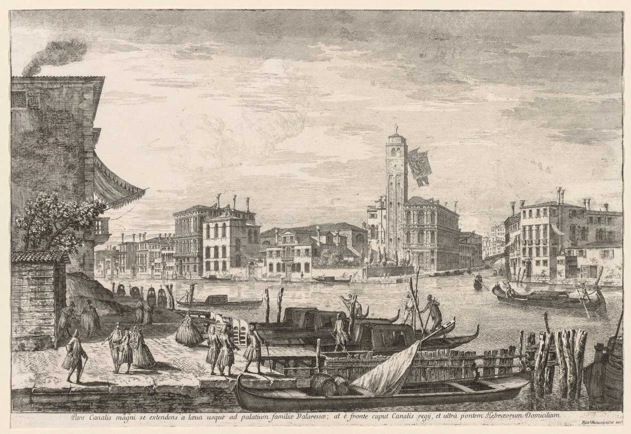 Pohledy na Benátky: Cannaregio, 1741. od Michele Marieschi
