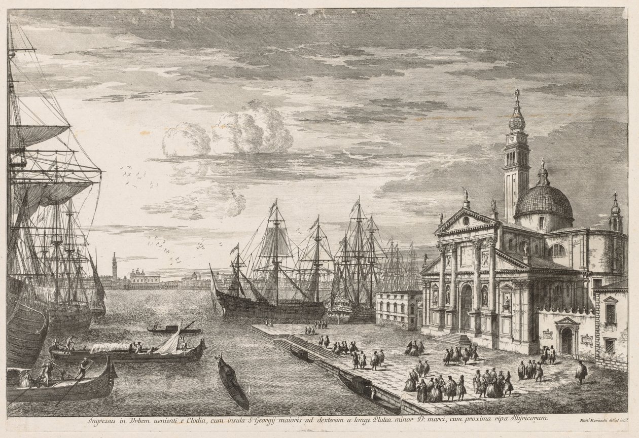 Pohledy na Benátky: Povodí sv. Marka, 1741. od Michele Marieschi