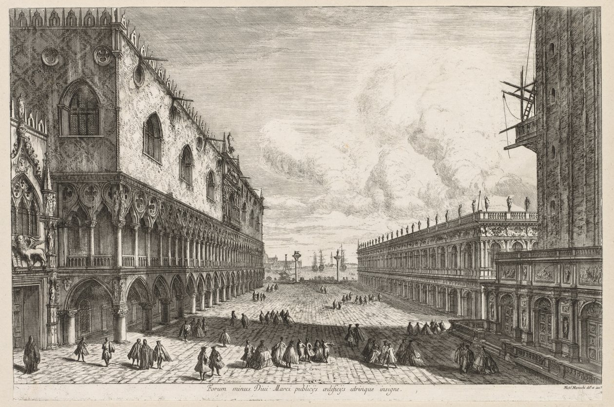Pohledy na Benátky: Piazzetta, 1741. od Michele Marieschi