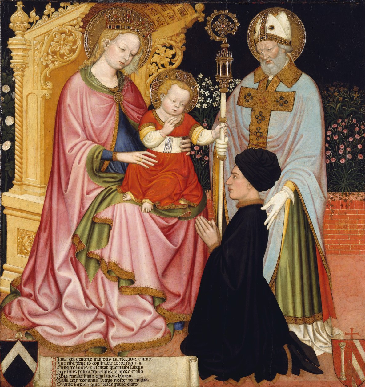 Madona a dítě s dárcem, Pietro de