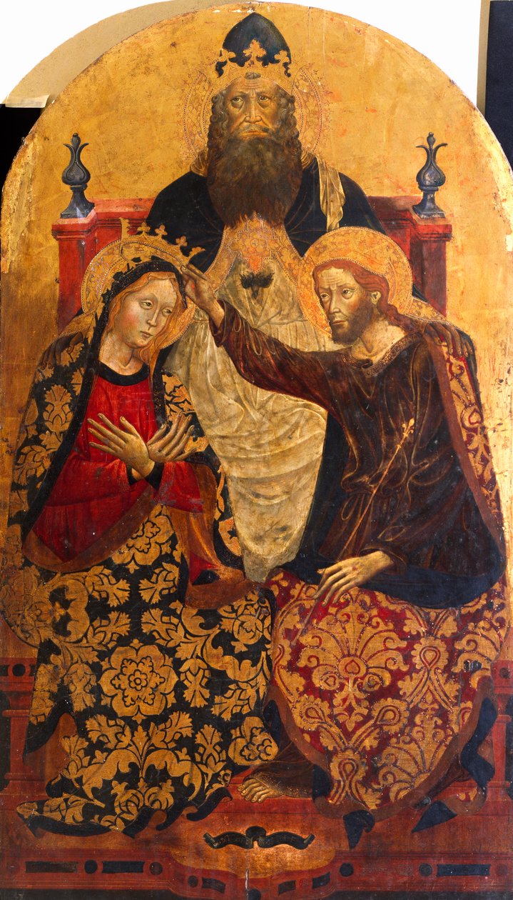 Korunovace Marie Michele di Matteo da Bologna (aktivní 1410-1469) od Michele di Matteo da Bologna