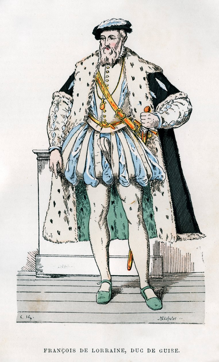 František Lotrinský, 2. vévoda z Guise, francouzský voják a politik, 16. století 1882-1884. od Micheler