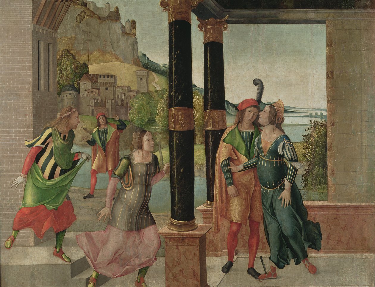 Brutus a Portia, kolem 1500-50 od Michelle da Verona