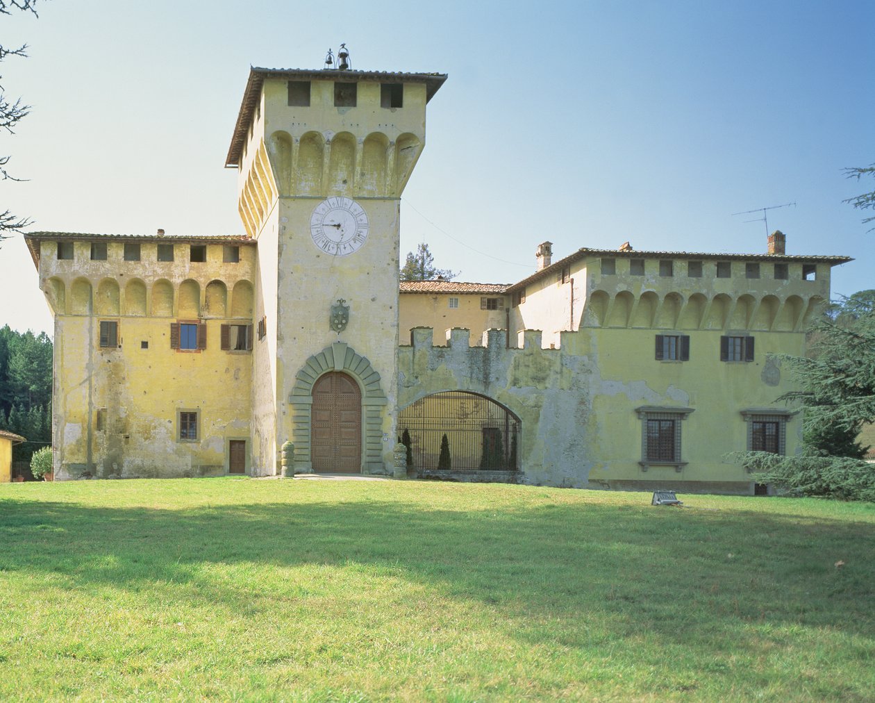 Villa Medicea Cafaggiolo, navržená pro Cosima Il Vecchio (1389-1464) (viz také 60455) od Michelozzo di Bartolommeo
