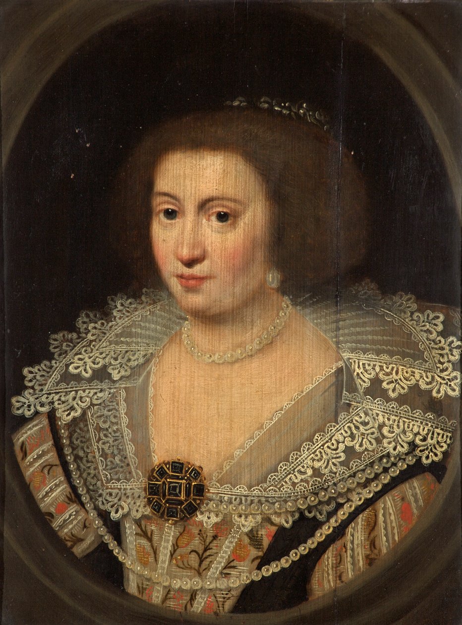 Amalia van Solms, princezna z Orange, kolem 1629 od Michiel Jansz van Miereveld
