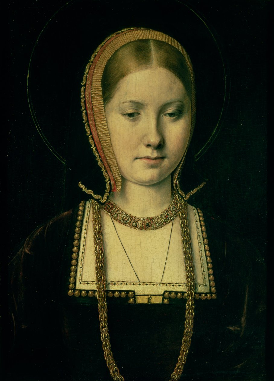 Portrét ženy, možná Kateřiny Aragonské (1485-1536), kolem 15034 od Michiel Sittow