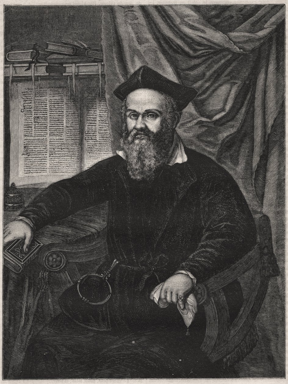 Portrét Marca Antonia de Dominis (Markantun de Dominis) (1556-1624) dalmatský duchovní, odpadlík a vědec - rytina G J Delff podle Mierevelta od Michiel Jansz. van (after) Mierevelt