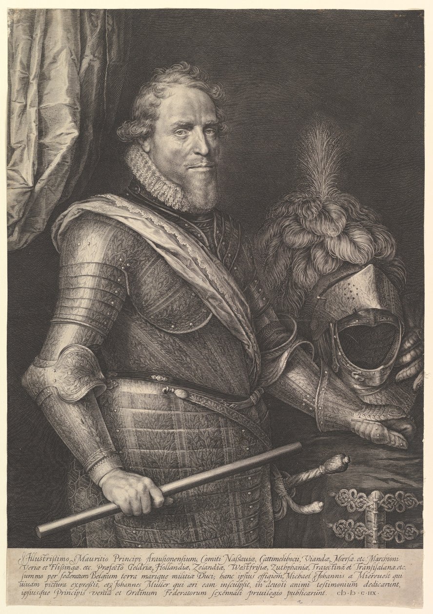 Princ Maurits z Orange, 1608. od Michiel Jansz van Miereveld