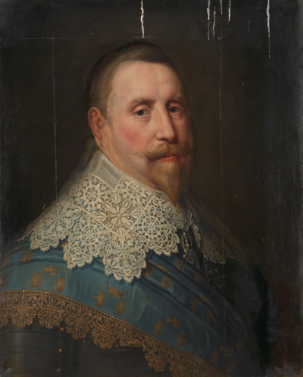 Portrét Gustava II Adolfa (1594-1632), krále Švédska od Michiel Jansz van Mierevelt (copy after)