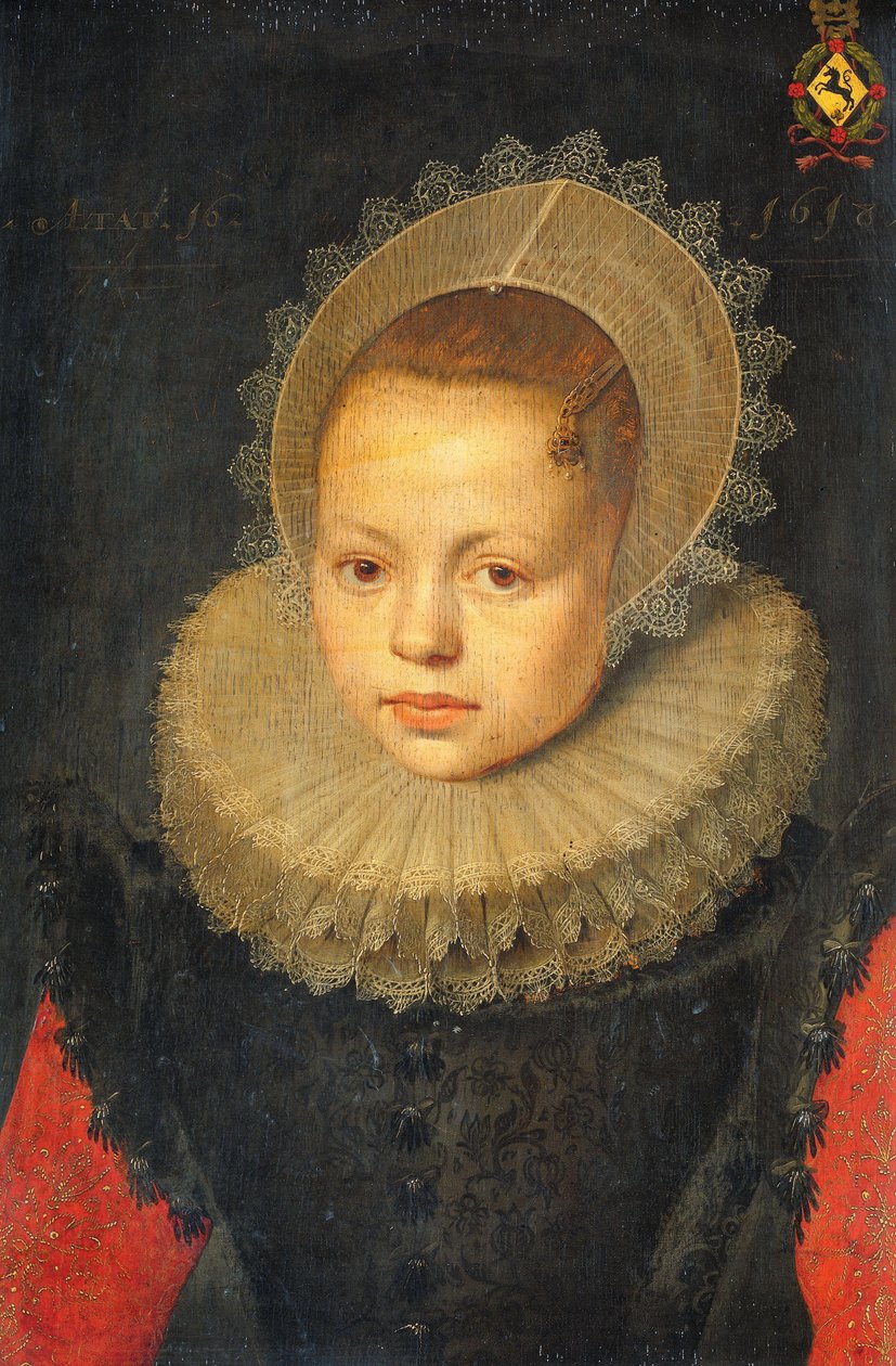 Portrét Corviny Hezenbroek van Hofdijck (1602-67) od Michiel Jansz van Mierevelt (workshop of)