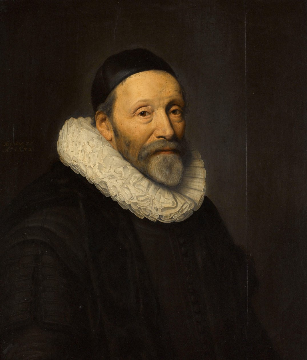 Portrét Johannese Wtenbogaerta (1557-1644) od Michiel Jansz van Mierevelt (workshop of)