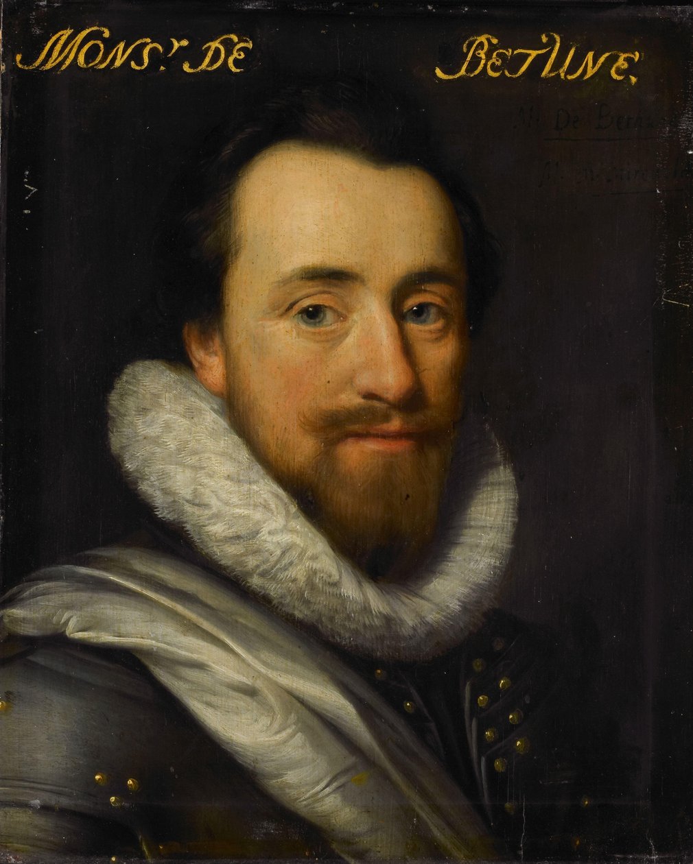Portrét Syrius de Bethune, lord z Cogni, Mareuil, le Beysel, Toulon, Conegory a Chastillon od Michiel Jansz van Mierevelt (workshop of)