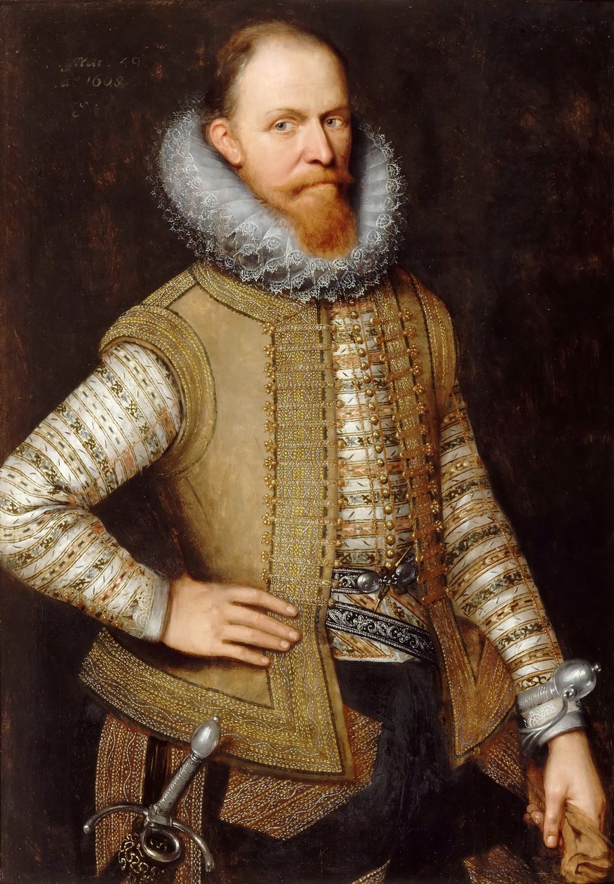 Maurice z Nassau, princ Oranžský 1567-1625 od Michiel Jansz van Mierevelt
