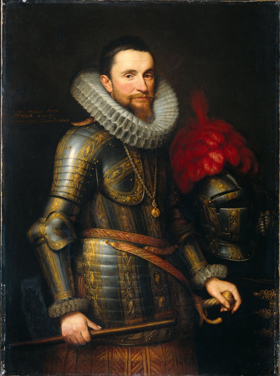Portrét Ambrosia Spinoly 1569-1630, 1609 od Michiel Jansz van Mierevelt