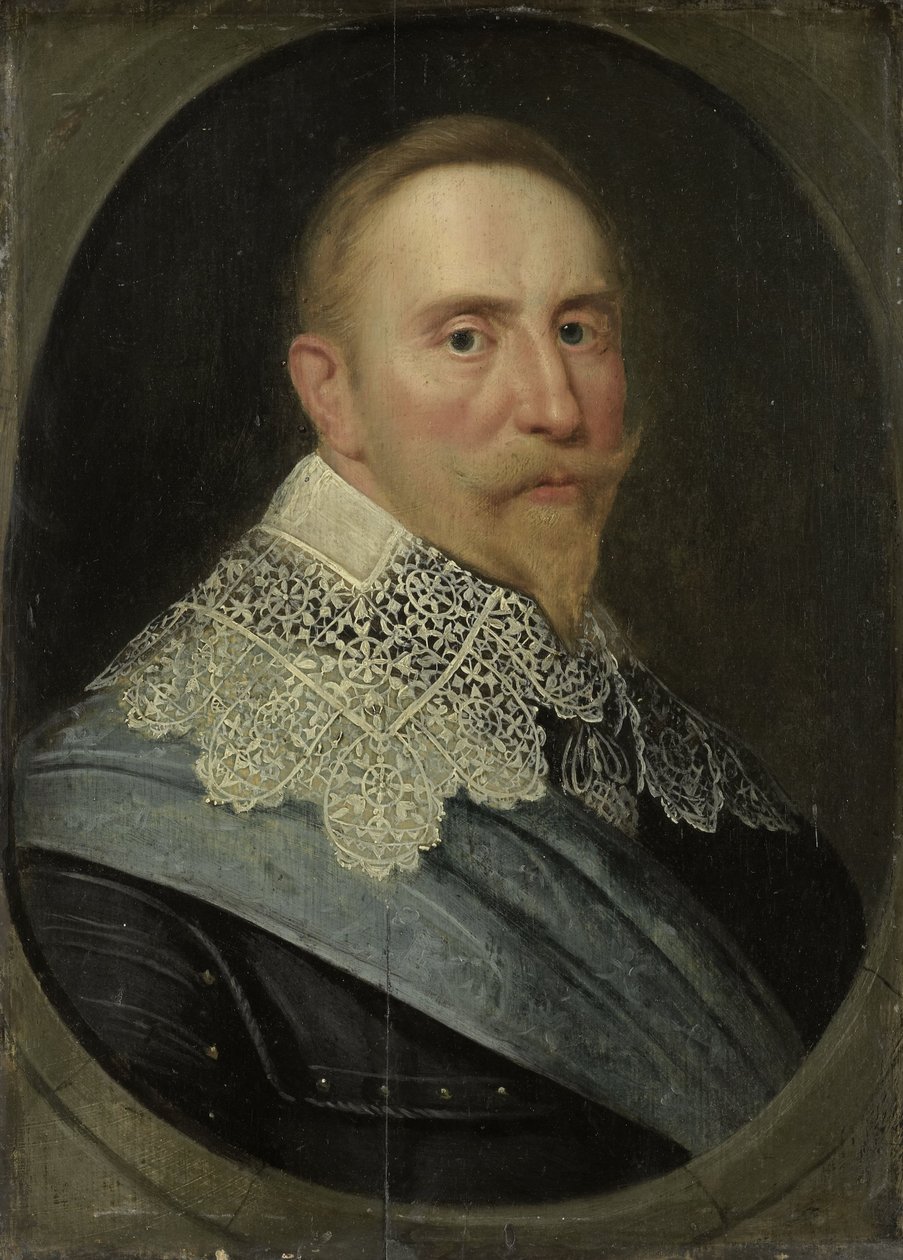 Portrét Gustava II Adolfa, krále Švédska, c. 1633 od Michiel Jansz van Mierevelt