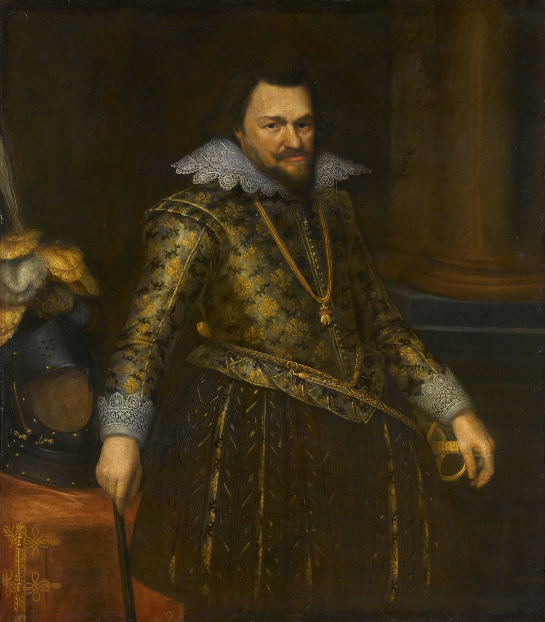 Portrét Philipse Willema (1554-1618), prince z Orange od Michiel Jansz van Mierevelt