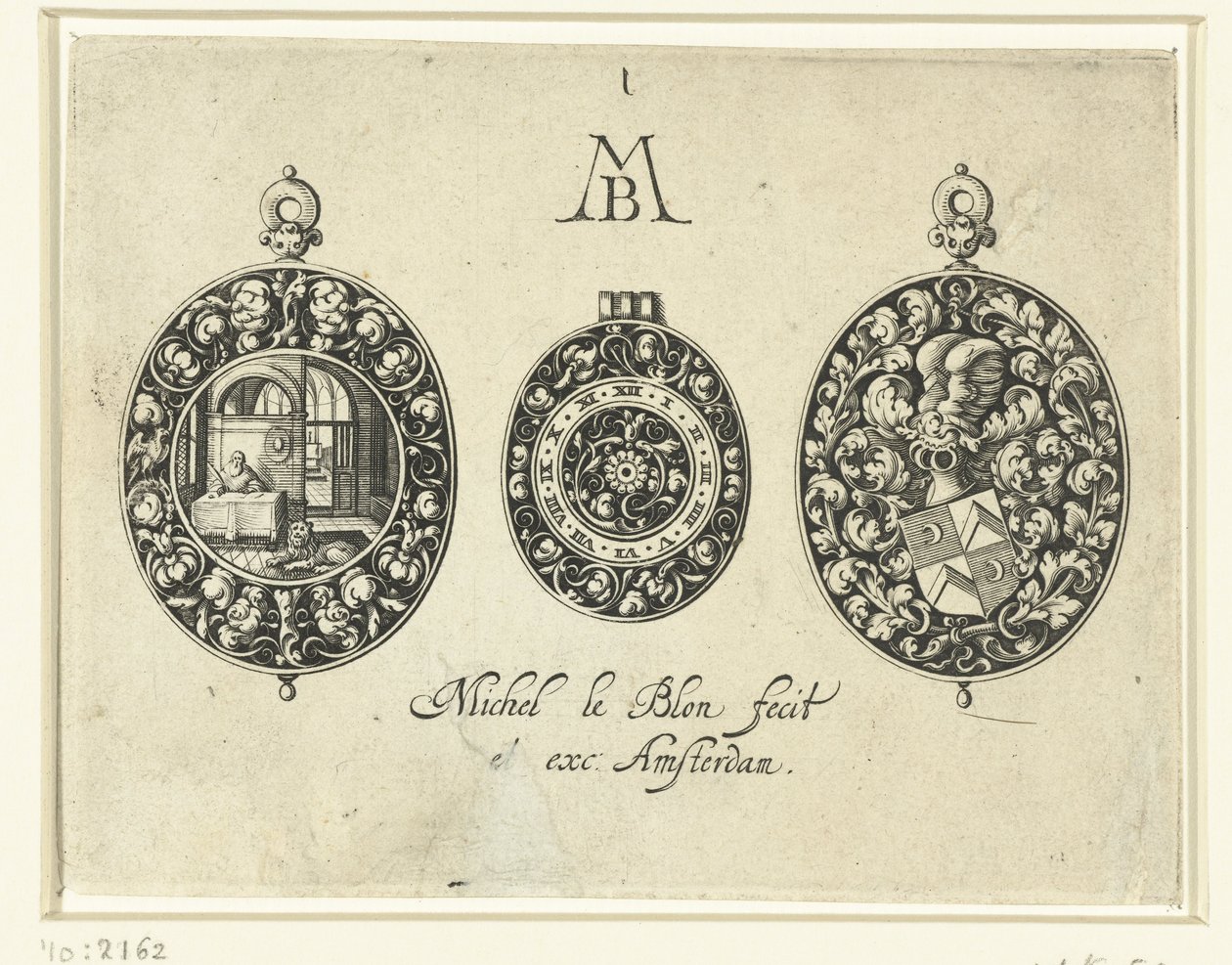 Dvě pouzdra na hodinky a ciferník, c.1620-26 od Michiel Le Blon