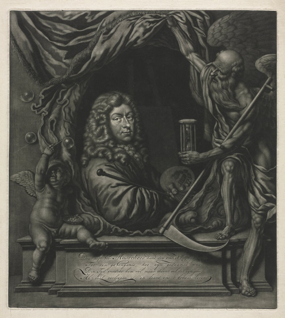 Autoportrét, 1685. od Michiel van Musscher