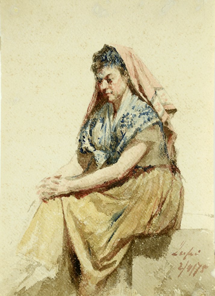 Sedící žena od Miguel Angelo Lupi