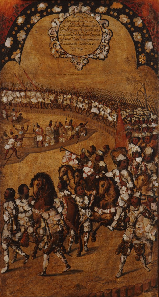 Dobytí Mexika. Tabulka IX od Miguel Gonzales