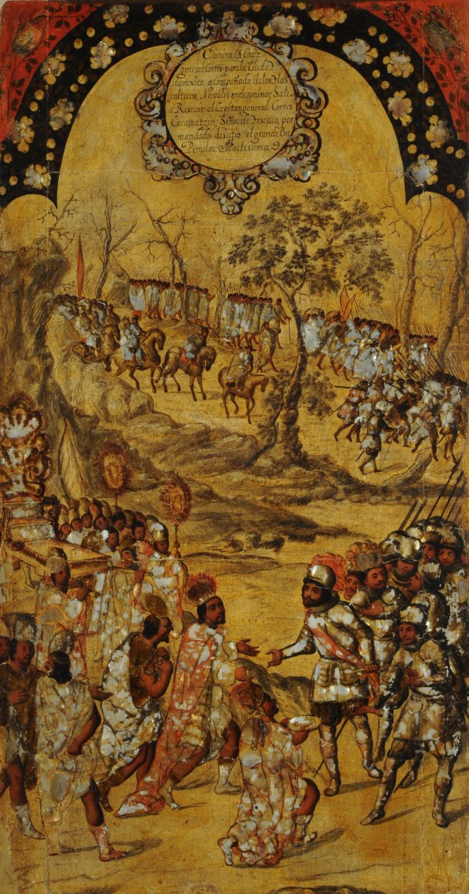 Dobytí Mexika. Tabulka VIII od Miguel Gonzales