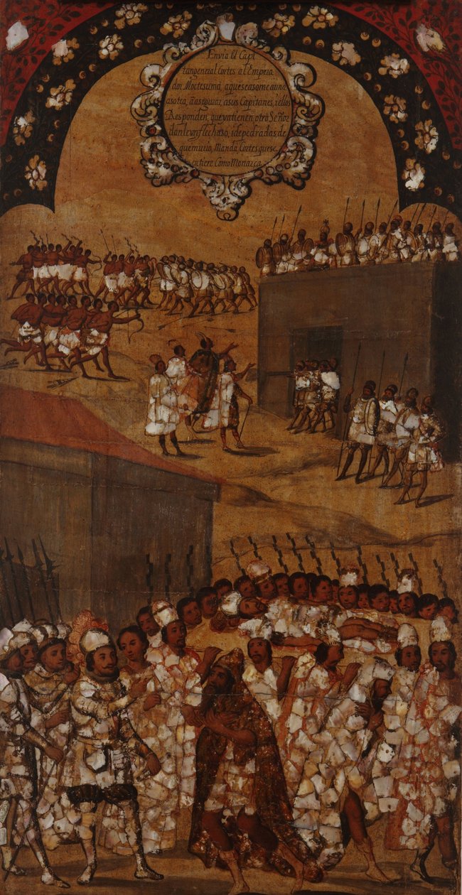 Dobytí Mexika. Tabulka XVII od Miguel Gonzales