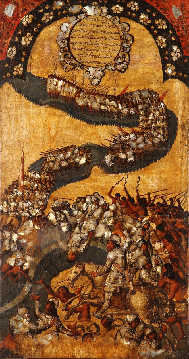 Dobytí Mexika. Tabulka XVIII od Miguel Gonzales