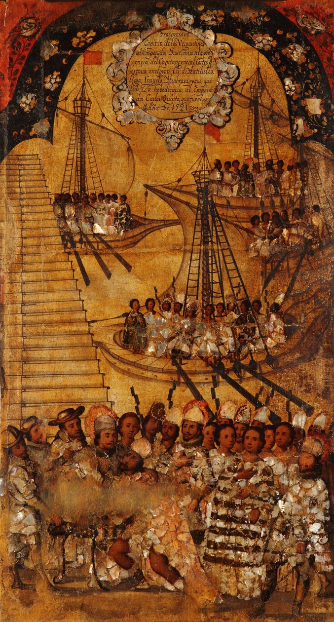 Dobytí Mexika. Tabulka XXIV od Miguel Gonzales