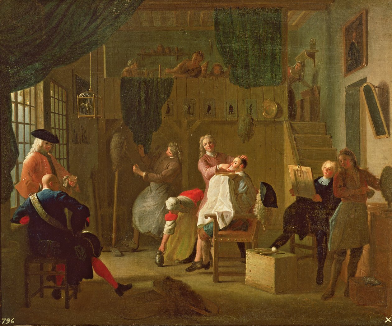 Holičství od Miguel Angel Houasse