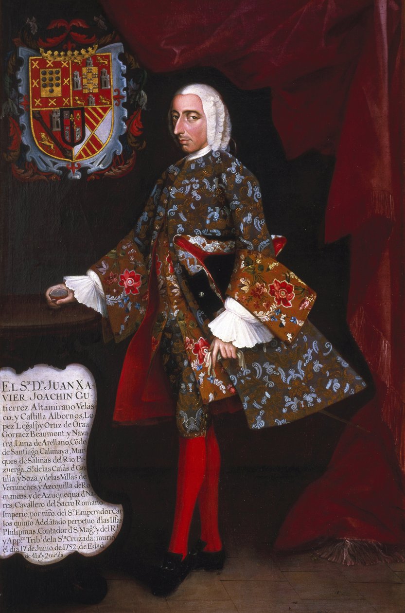 Don Juan Xavier Joachín Gutiérrez Altamirano Velasco od Miguel Cabrera