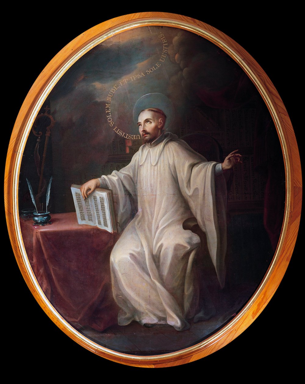Vyobrazení svatého Bernarda z Clairvaux (1090-1153) od Miguel Cabrera