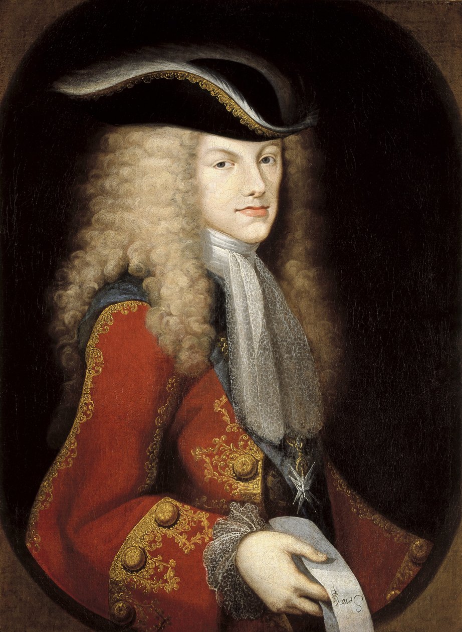 Portrét španělského krále Filipa V. (1683-1746) (olej na plátně) od Miguel Jacinto Meléndez