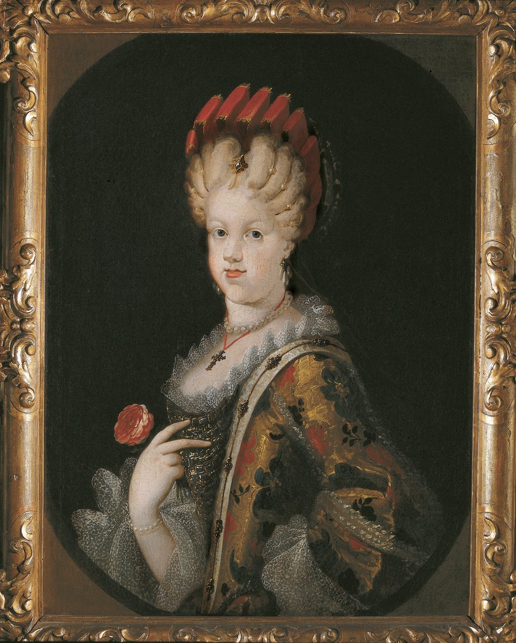 Portrét Marie Louise Gabrielle Savojské (1688-1714), španělské královny od Miguel Jacinto Meléndez