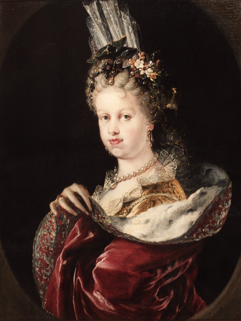 Portrét královny Maríi Luisy Gabriely de Saboya od Miguel Jacinto Meléndez