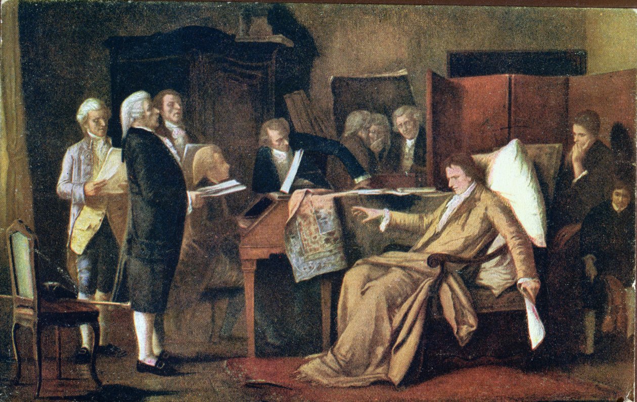 Mozart režíroval své Requiem na smrtelné posteli od Mihály Munkácsy