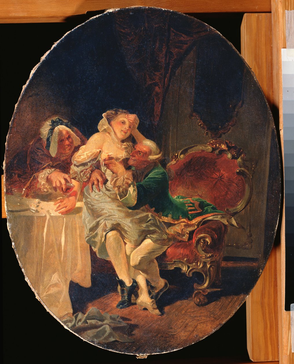 Svůdce - obraz Mihaly Zichy (1827-1906), olej na plátně od Mihaly von Zichy
