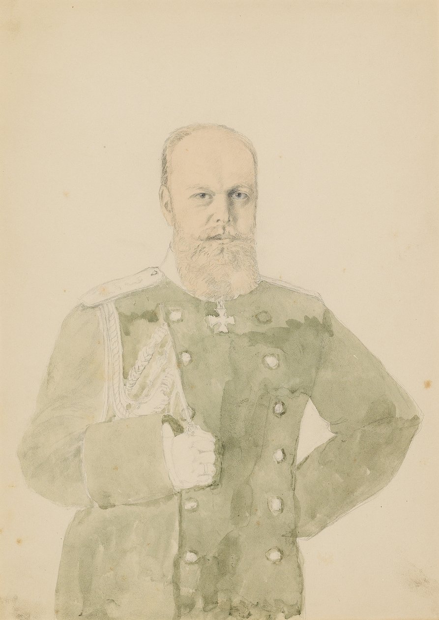 Portrét císaře Alexandra III od Mihaly von Zichy
