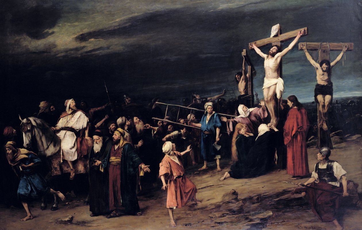 Kristus na kříži, 1884 od Mihály Munkácsy